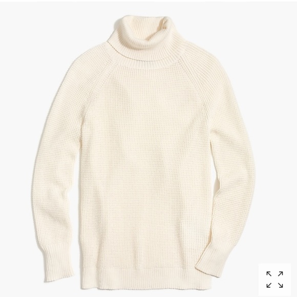 J. Crew Sweaters - NWT J.Crew Textured Cream Turtleneck Sweater